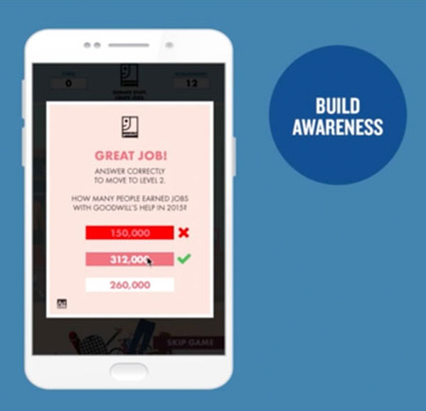 Goodwill mobile campaign and the story of an app that made donations come in handy