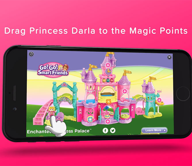 The interactive mobile video that best described a fantastic toy world